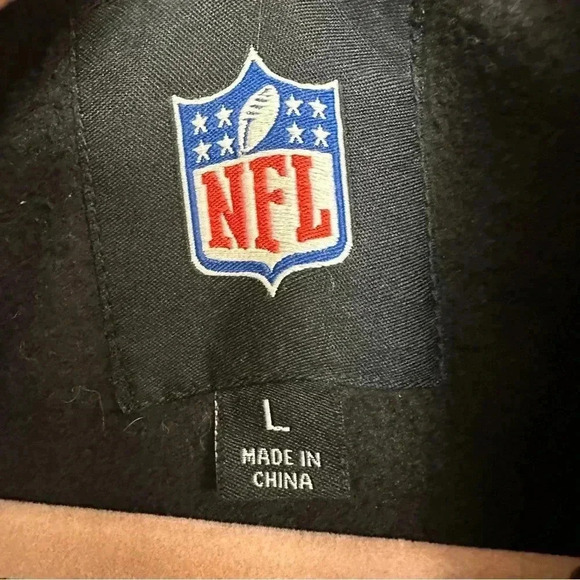 Pittsburgh Steelers Windbreaker Zip Up‎ Fleece Lining Mens Size Large Two Tone - Picture 8 of 16